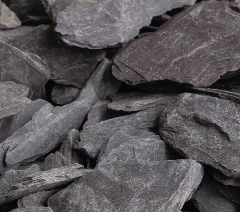 Slate chippings sample