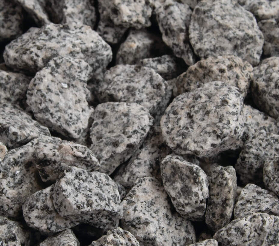 Grey Granite chippings sample
