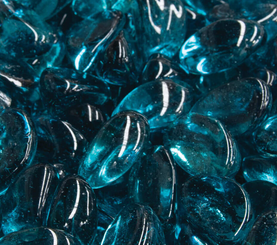 Dark Turquoise pebbles sample