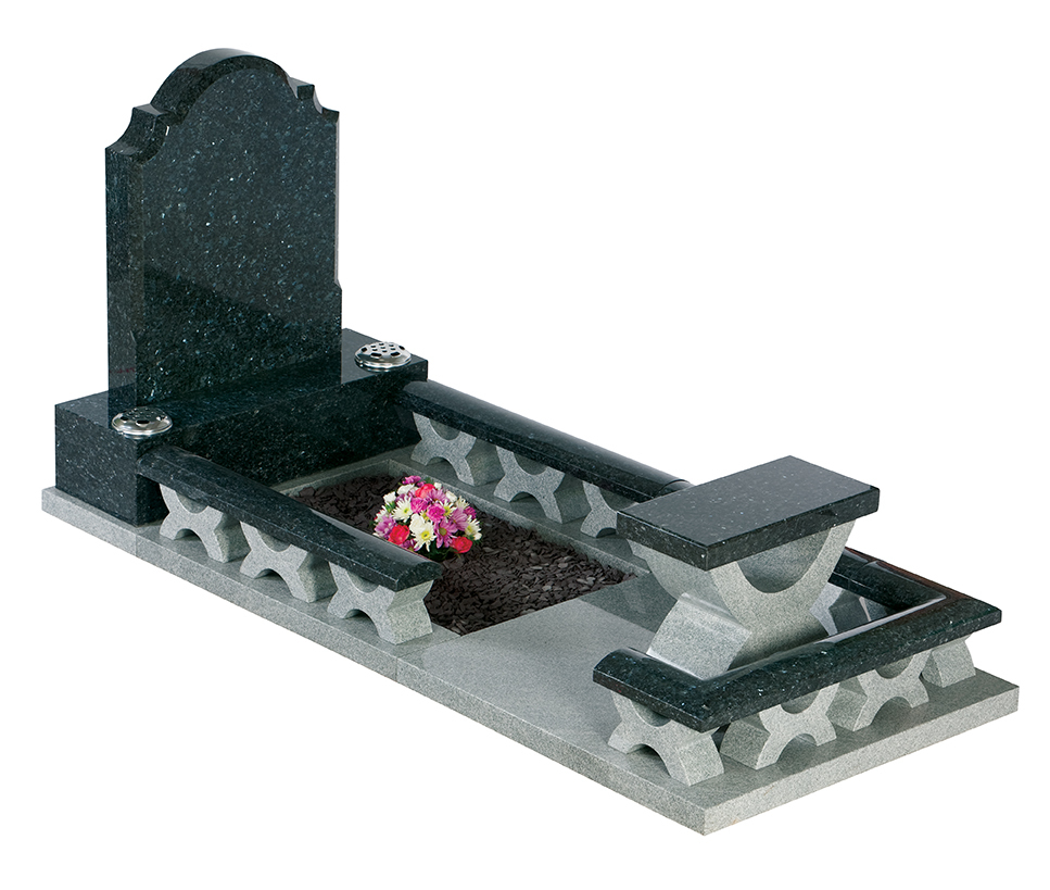 Gowthorpe (with Blue Pearl headstone) — kerb sets