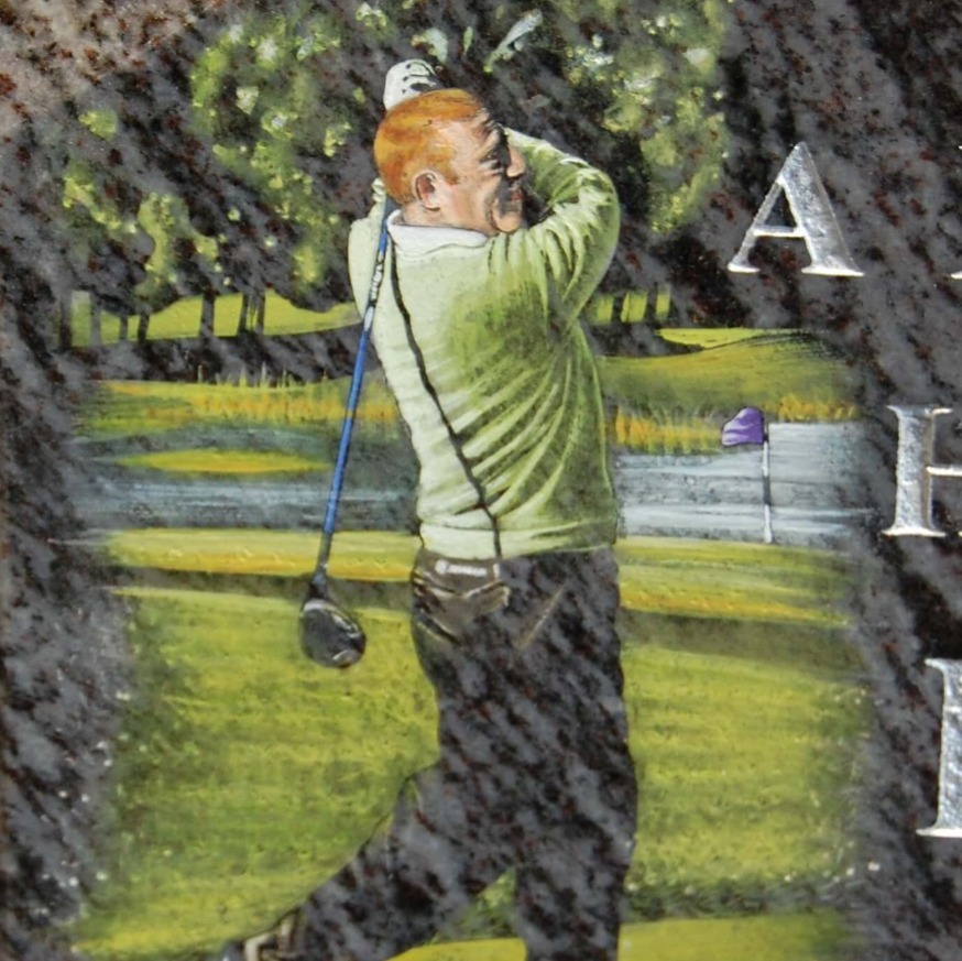 Sport memorial artwork example