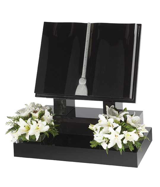 Buxton with Raiser Base book or scroll memorial