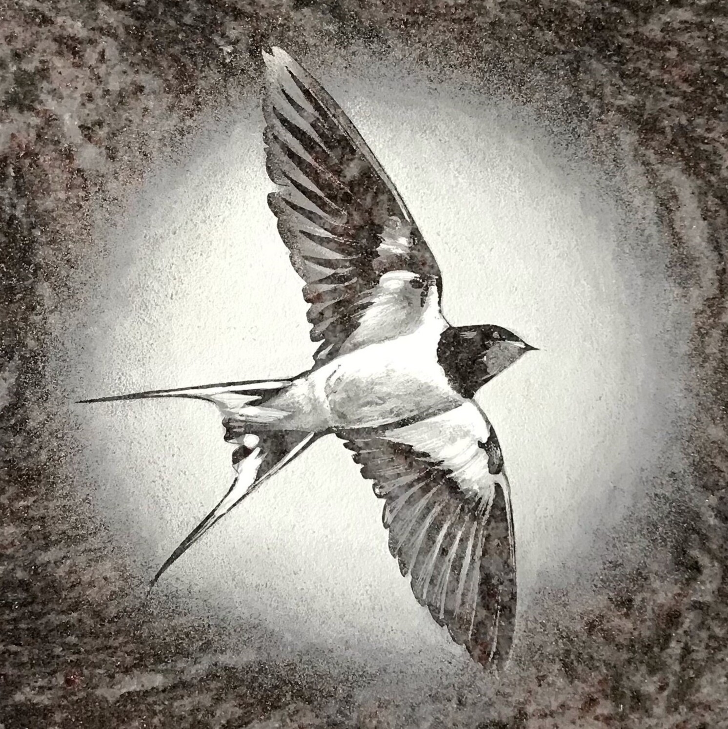 Birds & Butterflies memorial artwork example
