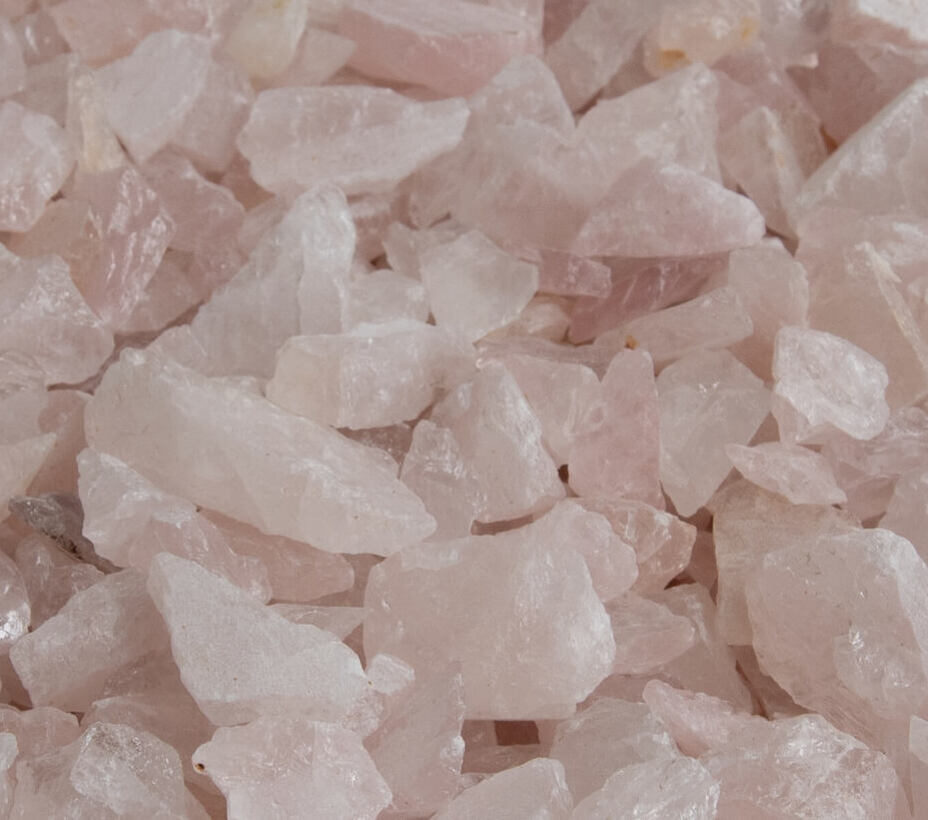 Rose Quartz chippings sample