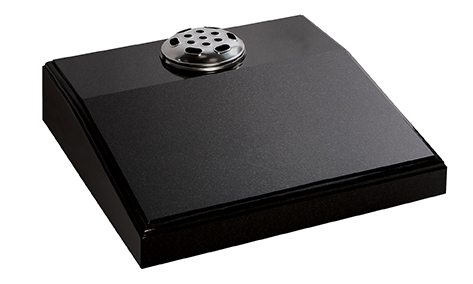 0/246G · Desk with moulded edges in Black granite — cremation memorials