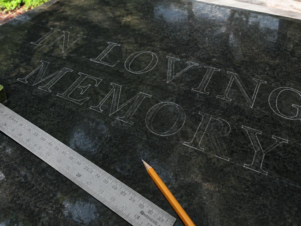 Shaping the letters